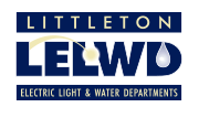 Littleton Electric Light & Water Departments logo.