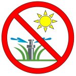 Outdoor water use restrictions illustration